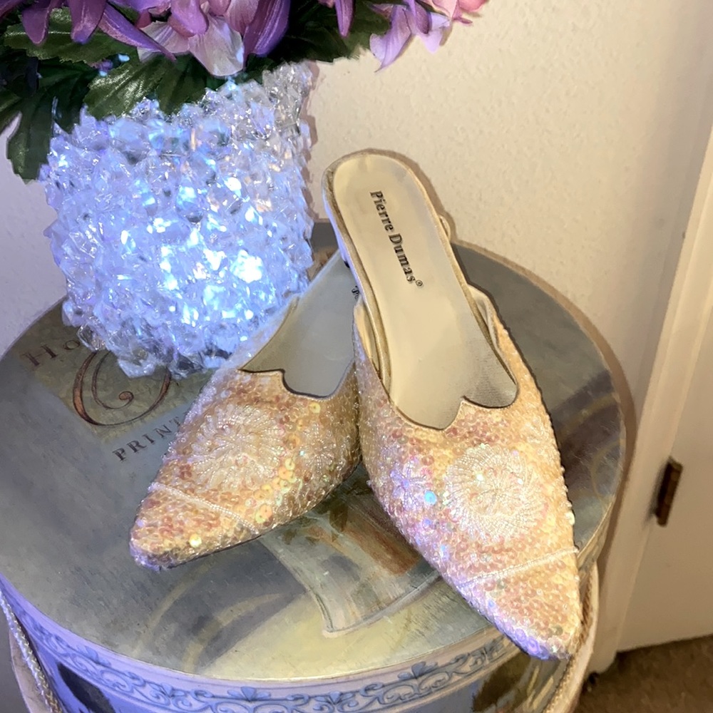 Vintage Pierre Dumas Women’s Slipper Sequins Shoes